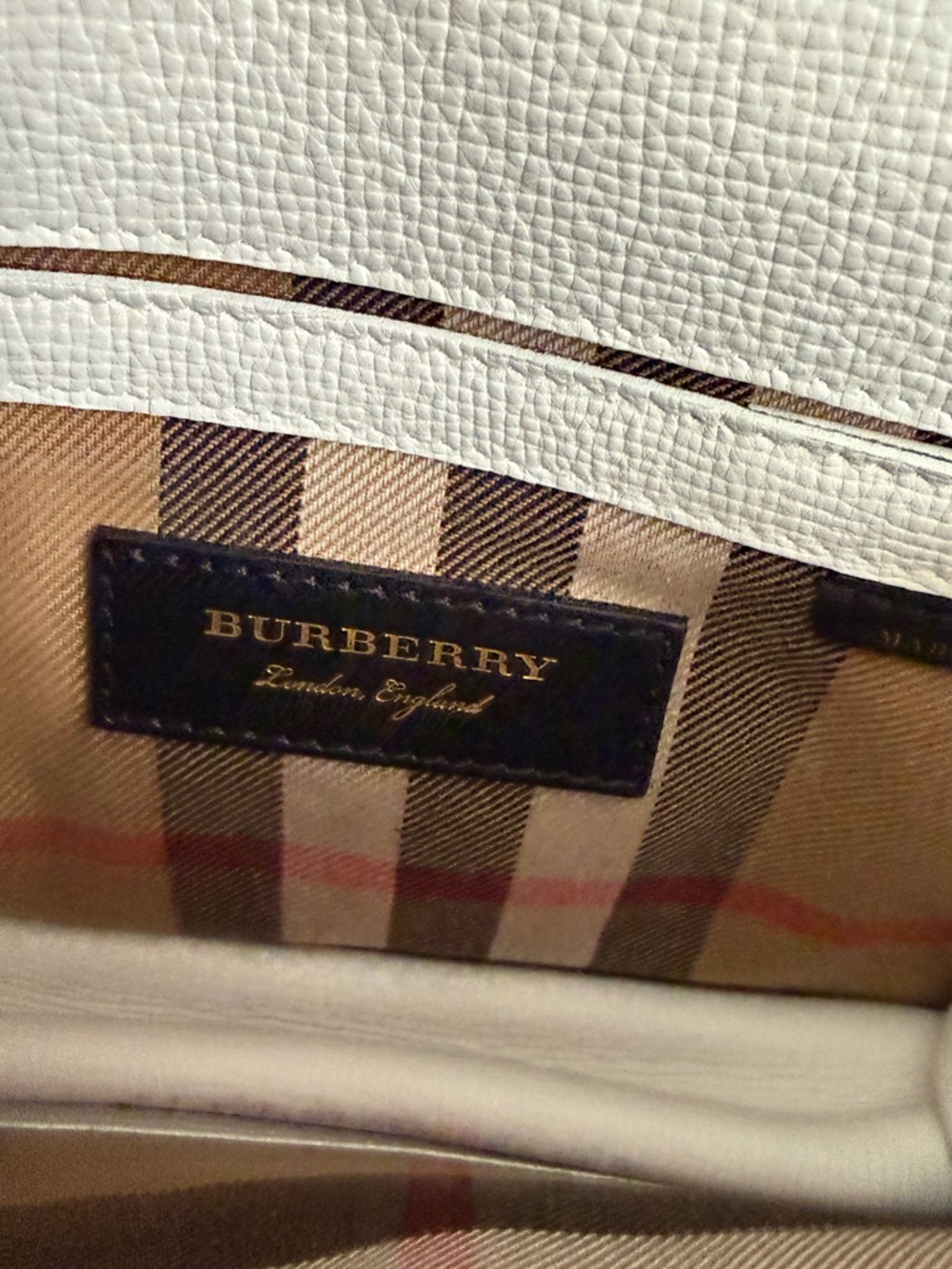 Burberry Macken White Fringe Leather Crossbody Bag Tassel - Picture 6 of 12